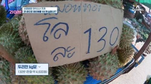 [스압] 태국에서 현지인이 약 5만원어치 과일을 샀을 때.jpg
