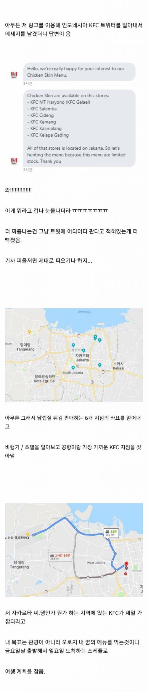 [스압] KFC 닭껍질 튀김이 너무나 먹고 싶었던 사람.jpg