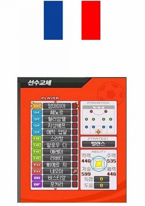 라이센스를 따지 못한 모바일 축구게임.jpg