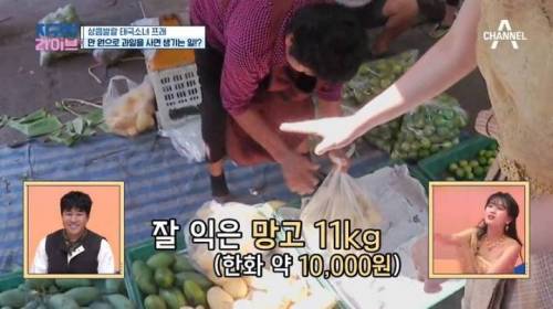 [스압] 태국에서 현지인이 약 5만원어치 과일을 샀을 때.jpg