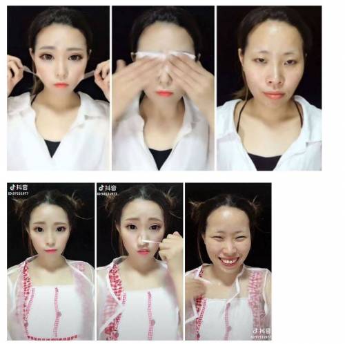 대륙에서 유행하는 특수분장 수준의 화장.jpg