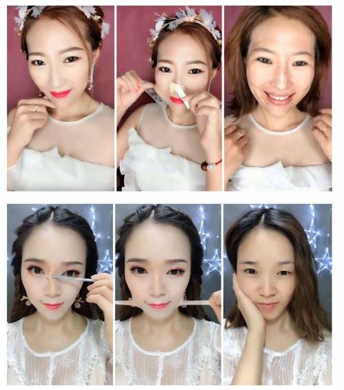 대륙에서 유행하는 특수분장 수준의 화장.jpg