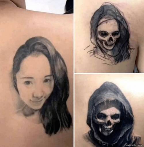 헤어진 여자친구 얼굴 문신 커버.jpg