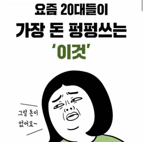 요즘 20대들이 가장 돈 펑펑쓰는 `이것`...jpg