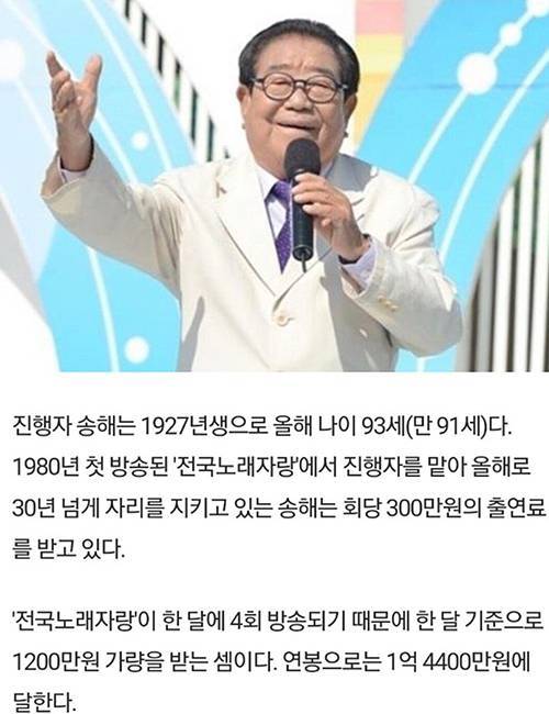 송해 할아버지 출연료.jpg