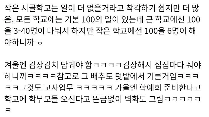 도지역 초등학교에서 교사로 1년 근무한 후기