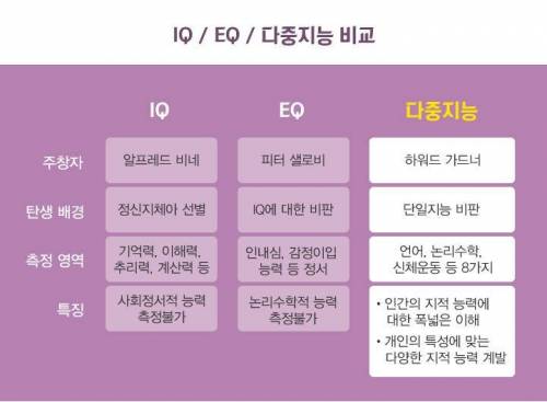 요즘 뜨고 있는 지능 이론.jpg