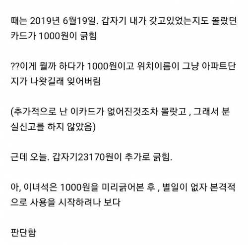 [스압] 분실한 체크카드 사용한 범인.jpg