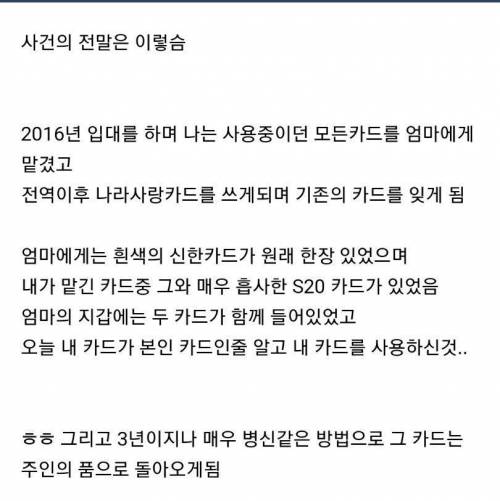 [스압] 분실한 체크카드 사용한 범인.jpg