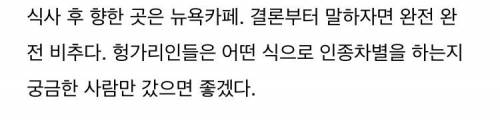 [스압] 인종차별 엄청 심하다는 헝가리 유명 카페