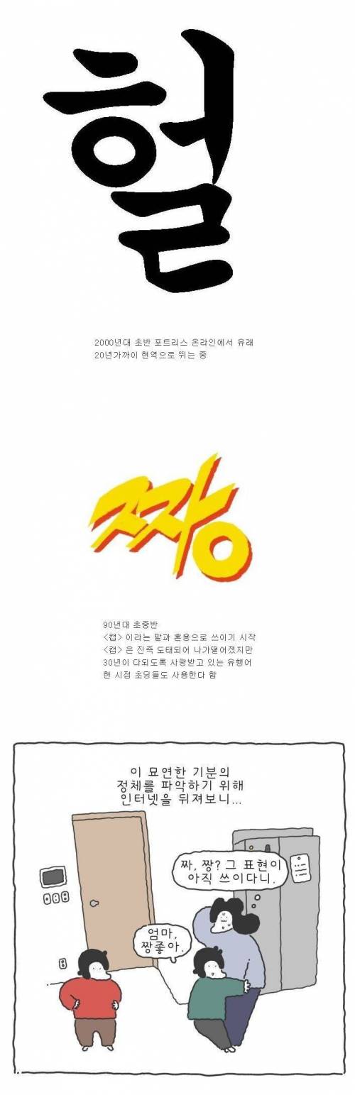 수십년간 살아남을 것 같은 유행어