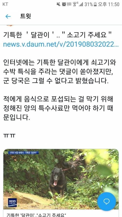 실종자 찿은 달관이에게 특식이 없는 이유.jpg