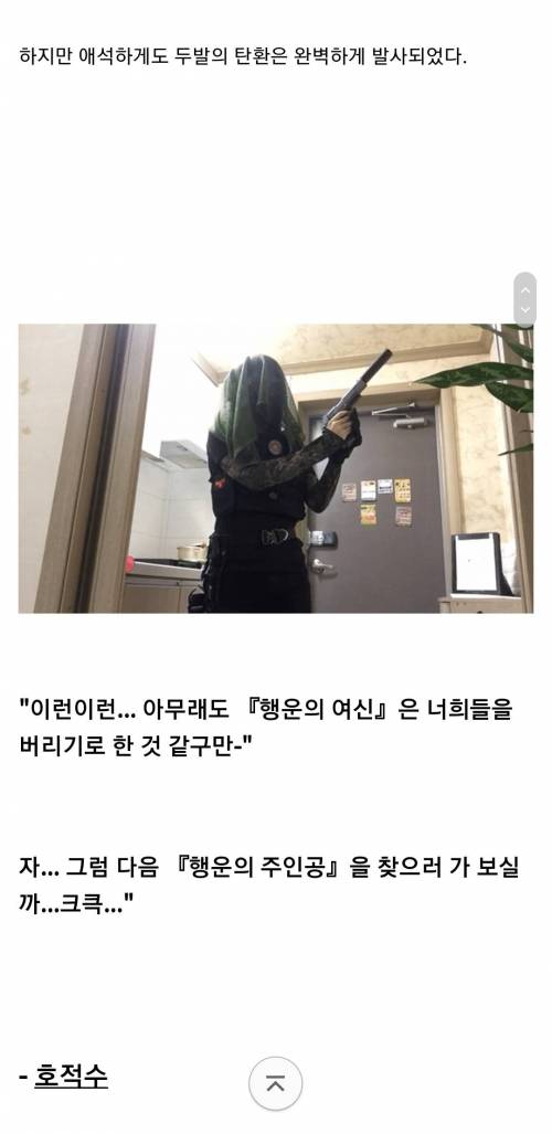 [스압] 모기 갤러리 레전드 작품 "호적수"