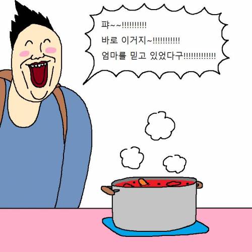 [스압] 엄마가 만든 요리 때문에 개빡치는 만화.jpg