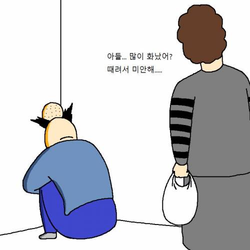 [스압] 엄마가 만든 요리 때문에 개빡치는 만화.jpg