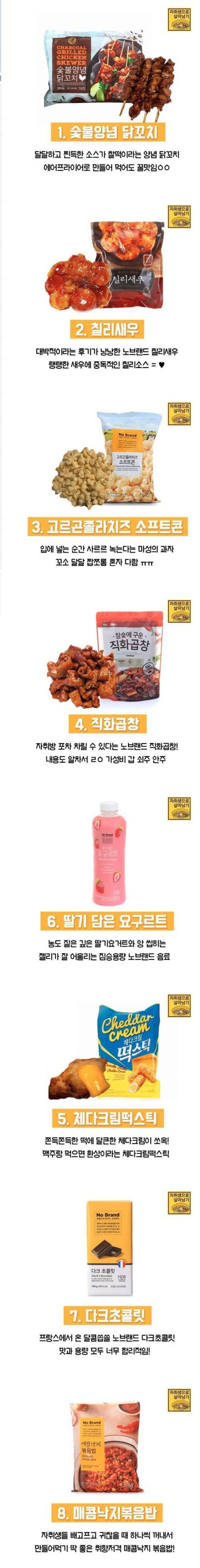 노브랜드 혜자음식 라인업.jpg