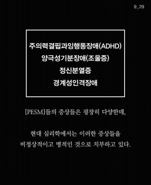 [스압] 생각이 많아서 걸리는 병 PESM증후군