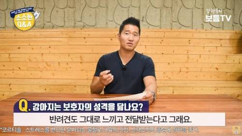 강아지는 주인 성격 닮나요?