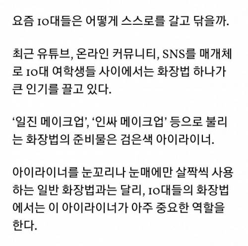 요즘 10대들의 일진 메이크업.jpg