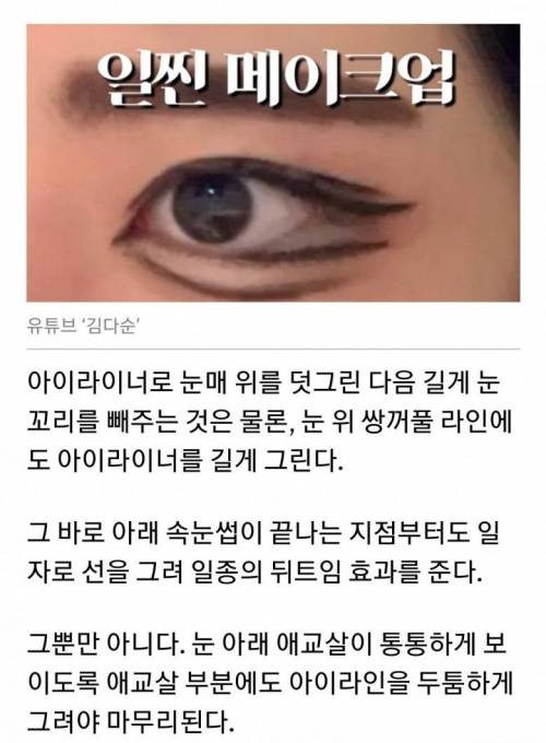 요즘 10대들의 일진 메이크업.jpg