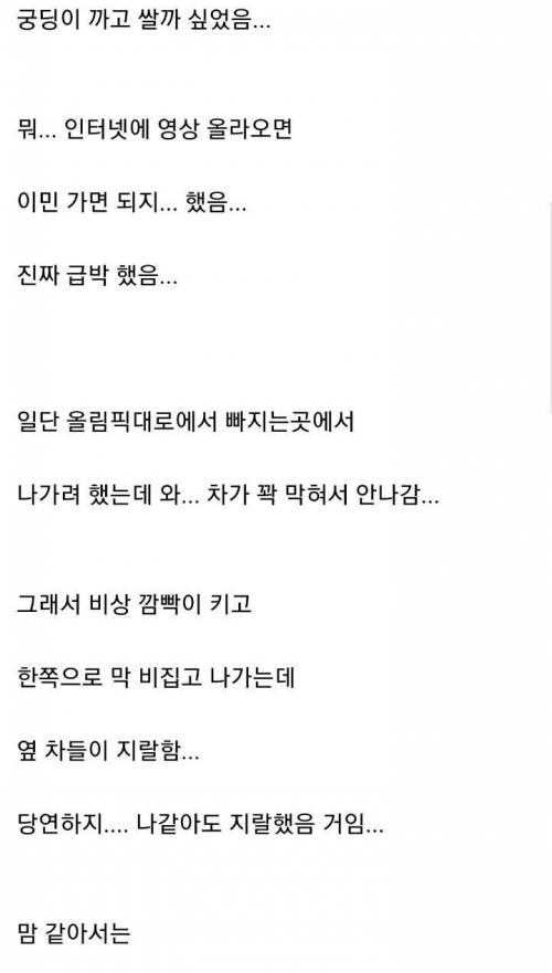 응가 쌀 뻔했는데 경찰이 도와준 보배 아재.jpg