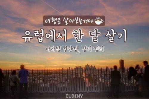 [스압] 유럽 도시별 한달 살기 장단점.jpg