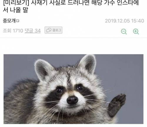 사재기 사실로 드러나면 해당 가수 인스타에서 나올 말.jpg