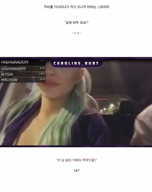 [스압] 우버 타다가 매춘부로 오해 받은 스트리머.jpg