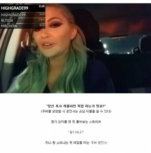 [스압] 우버 타다가 매춘부로 오해 받은 스트리머.jpg