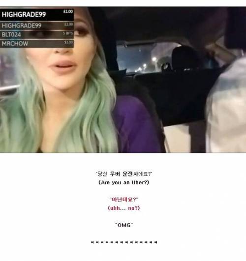 [스압] 우버 타다가 매춘부로 오해 받은 스트리머.jpg