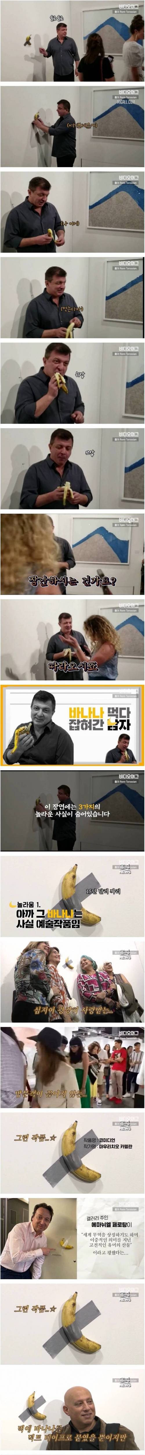 [스압] 1억 넘는 바나나를 먹은 행위예술가.jpg