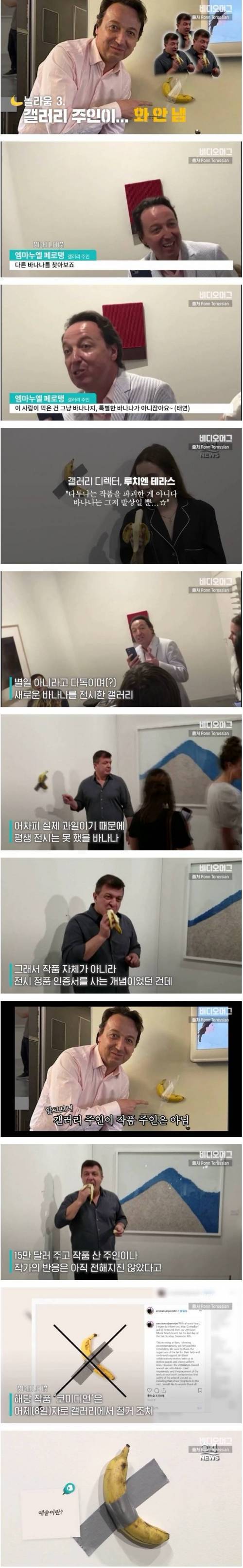 [스압] 1억 넘는 바나나를 먹은 행위예술가.jpg
