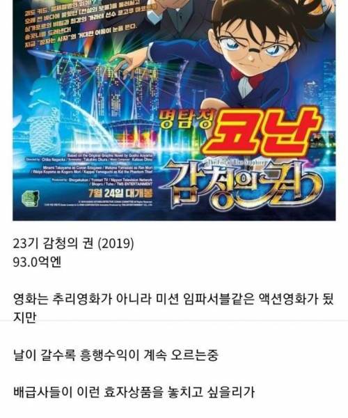 [스압] 코난 완결이 안나는 이유