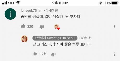 소련여자 유튜브 댓글 근황.jpg