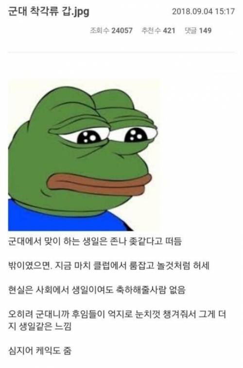 군대 착각류 갑