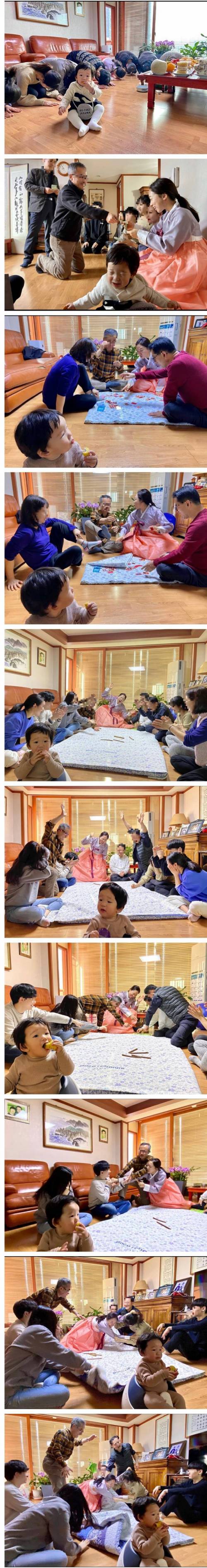 육아하는 여배우의 흔한 설날 모습.jpg