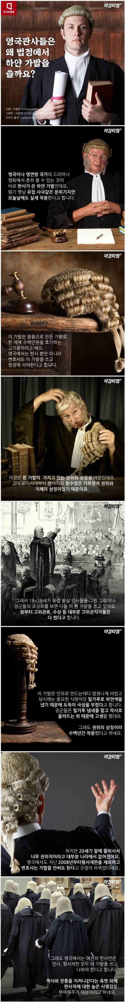 영국판사들이 가발을 쓰는 이유