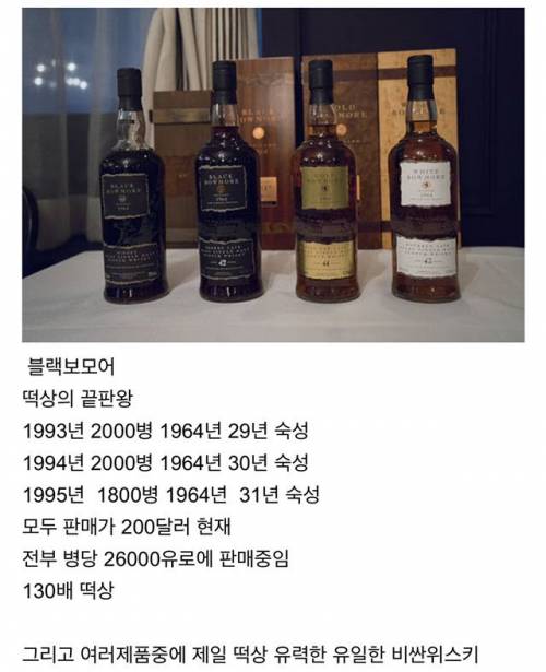 위스키가 재테그가 되는 이유