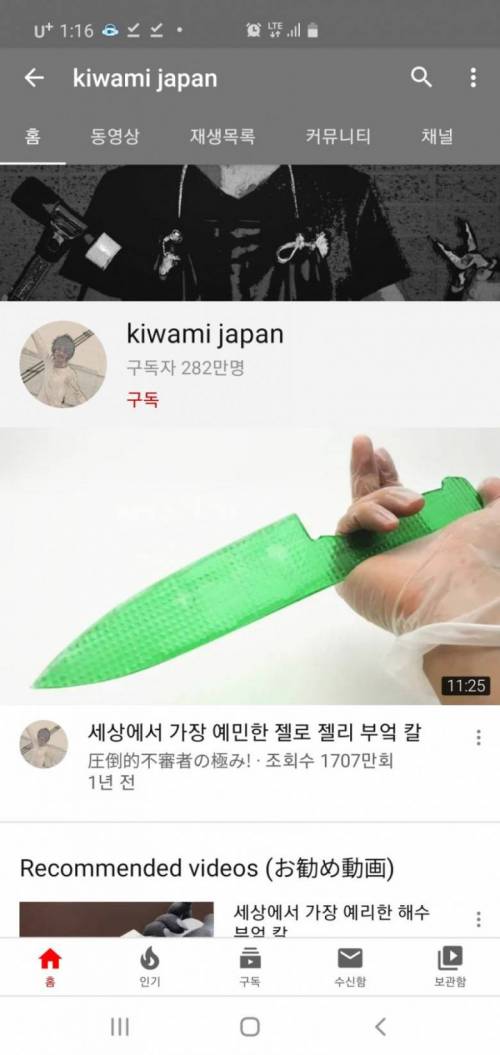 광기로 가득찬 유튜버