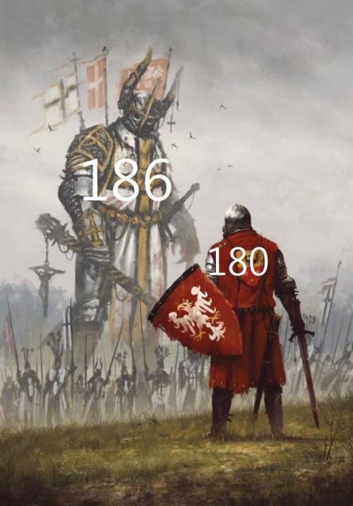 186cm와 180cm의 차이
