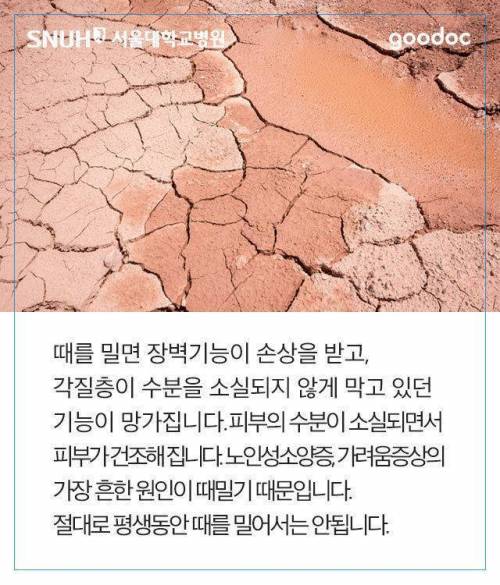 평생 동안 때를 밀면 안되는 이유.jpg