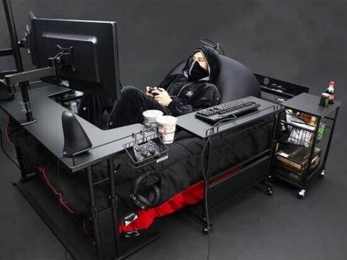 일본에서 출시된 "게이밍 침대.jpg