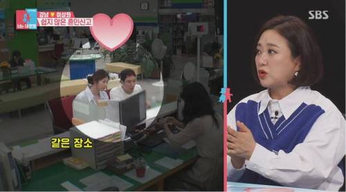 [스압] 혼인신고 하러 간 이상화 강남 부부