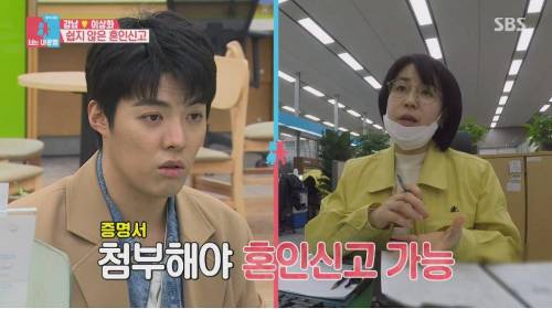 [스압] 혼인신고 하러 간 이상화 강남 부부