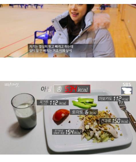 먹는 것에 비해 살이 잘 안 빠진다는 리듬체조 선수