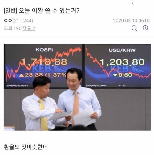 [스압] 세계 주식시장 떡락으로 멘탈 나간 실투갤러들.jpg