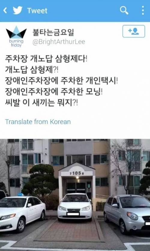 주차장 개노답 3형제