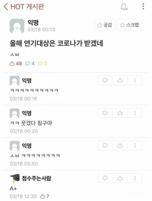 2020년 연기대상 확정자 유출