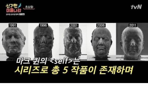 [스압] 자신의 피를 뽑아 자신의 얼굴을 만든 작품