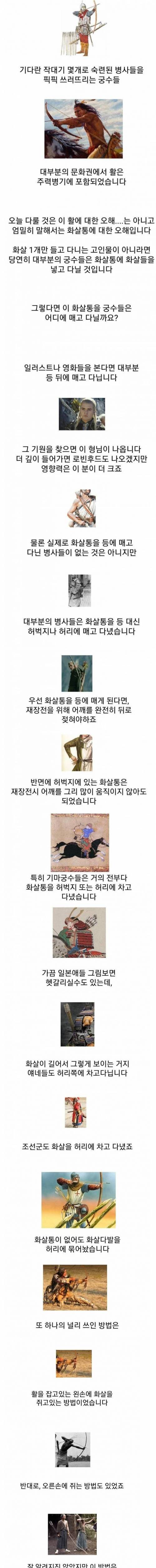 [스압] 궁수들이 화살통을 메고다니던 방법.jpg